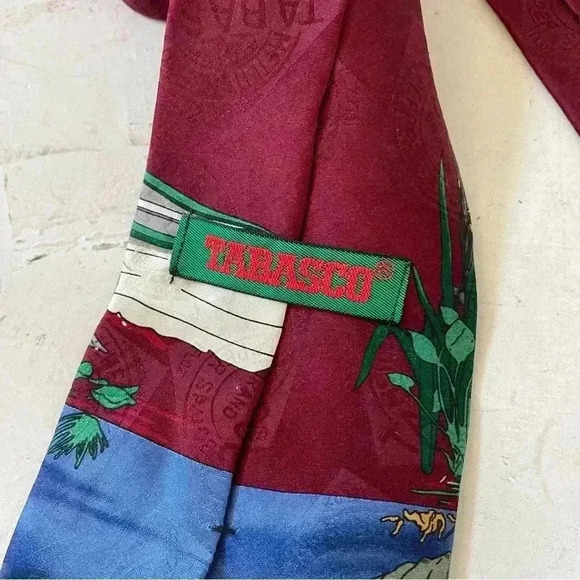 Vintage Tabasco Halloween Costume Tie 100% Silk Made in USA - Picture 7 of 9
